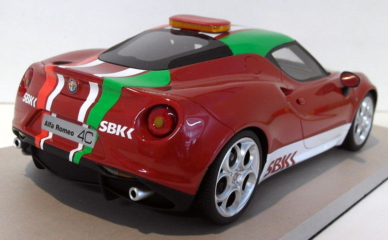 To Marques 1/18 Scale Resin - TOP011 Alfa Romeo 4C SBK Pace Car Red