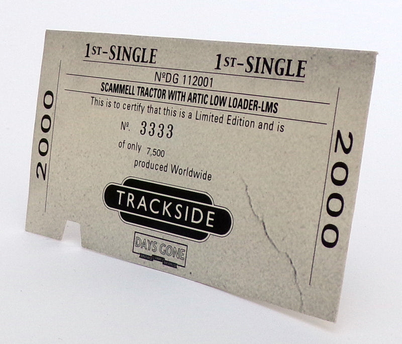 Lledo OO Scale DG112001 - Scammell Tractor Low Loader & Load - LMS