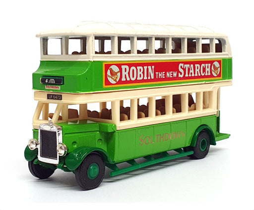 Matchbox Appx 9cm Long Diecast Y-5 - 1929 Leyland Titan Bus R4 - Cream/Green