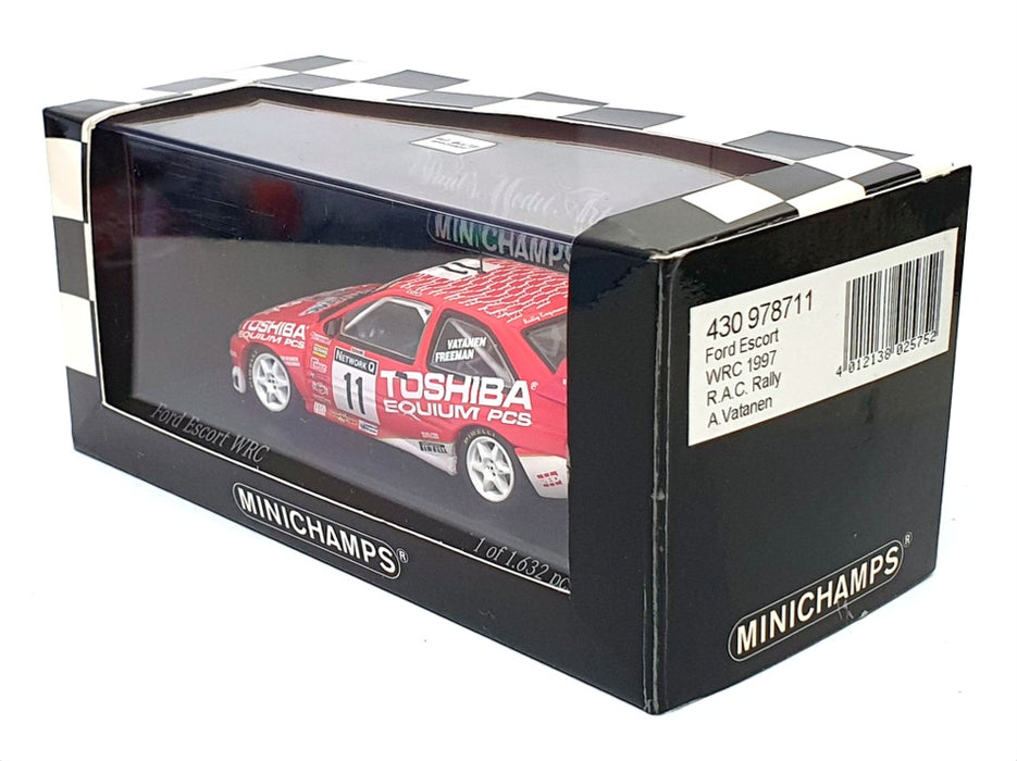 Minichamps 1/43 Scale 430 978711 - Ford Escort WRC #11 RAC Rally 1997