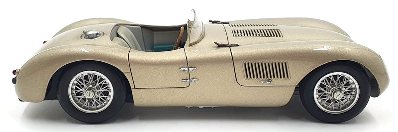 Autoart 1/18 Scale Diecast DC28722G - 1951 Jaguar C-Type - Gold With Case