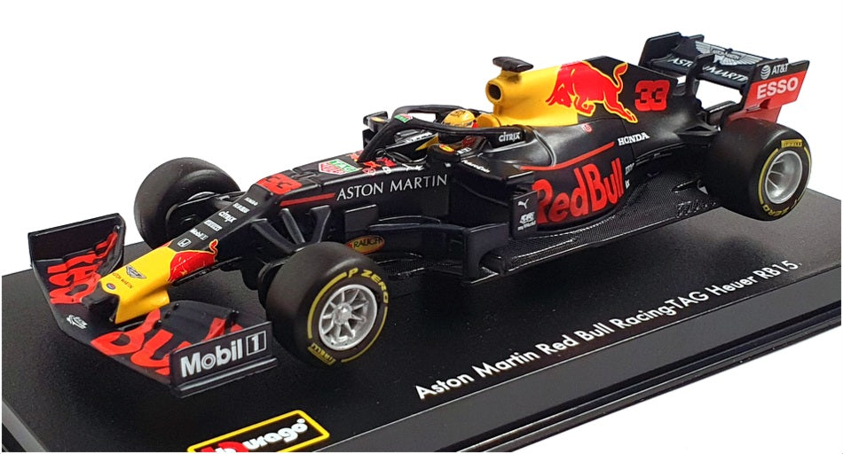 Burago 1/43 Scale 18-38050 - F1 Aston Martin Red Bull RB15 Verstappen