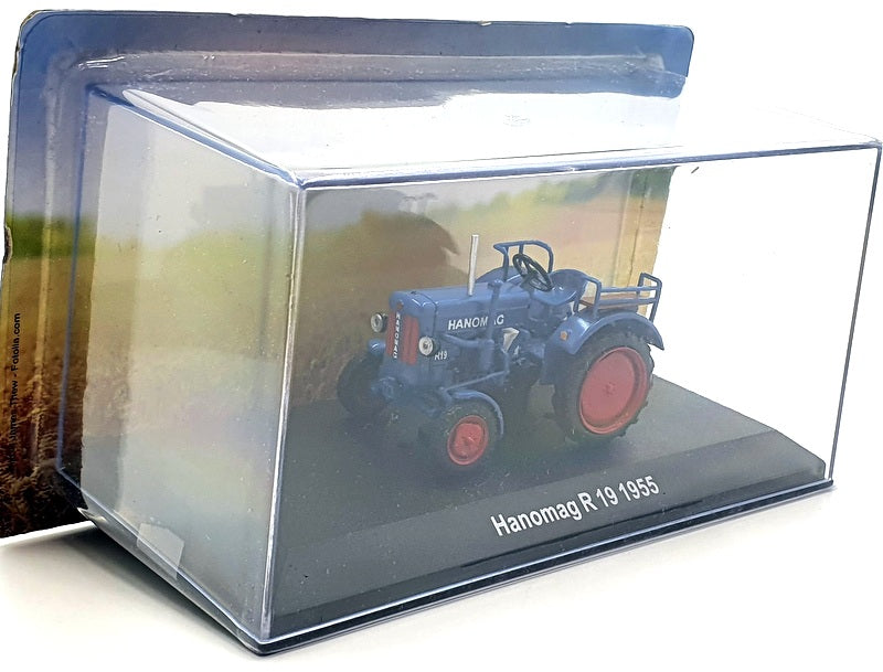 Hachette 1/43 Scale Model Tractor HL21 - 1955 Hanomag R19 - Blue