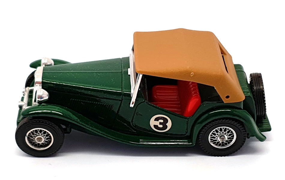 Matchbox Models Of Yesteryear Y-8 - 1945 MG TC Race Car - Green/Tan