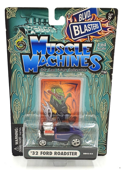 Muscle Machines 1/64 Scale Diecast 71172 BB03-03 - 1932 Ford roadster