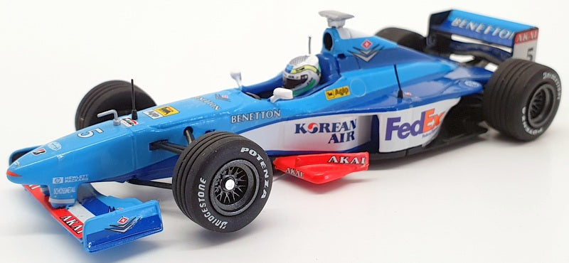 Minichamps 1/43 Scale Model Car 0712IR57 - 1998 F1 Benetton Playlife B198 - Blue