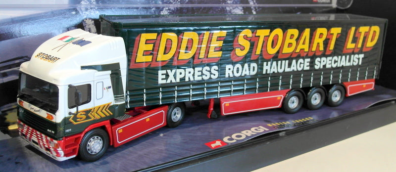 Corgi 1/50 Scale 75201 - ERF Curtainside Truck Eddie Stobart Ltd + Case