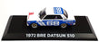 Greenlight 1/43 Scale 86346 - 1972 Bre Datsun 510 #68 Gregg - Blue/White