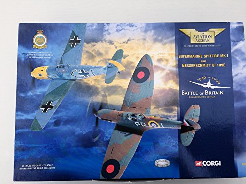 Corgi 1/72 Scale Diecast 49505 Spitfire + Messerschmitt Battle of Britain set