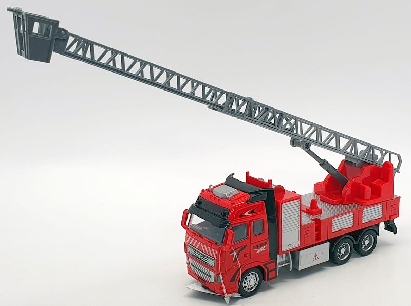 Kandy Toys 20cm Long TY4196 - Fire Engine Pull Back And Go - Red