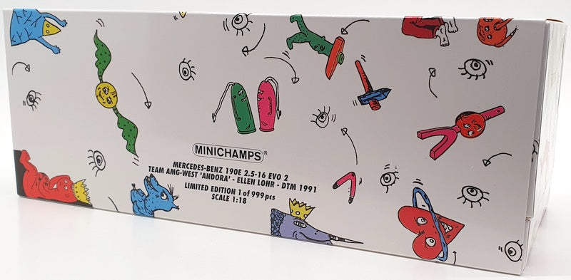 Minichamps 1/18 Scale Model Car 155 913687 - Mercedes Benz 190E 2.5 16 Evo 2