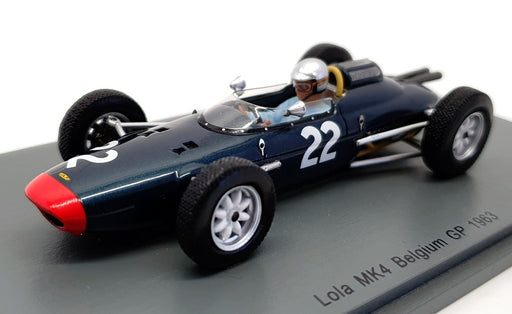 Spark 1/43 Scale S5330 - 1963 Lola Mk4 #22 Belgium GP Lucien Bianchi