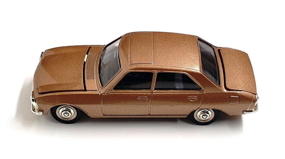 Atlas Editions Dinky Toys Appx 10cm Long 1452 - Peugeot 504 - Gold