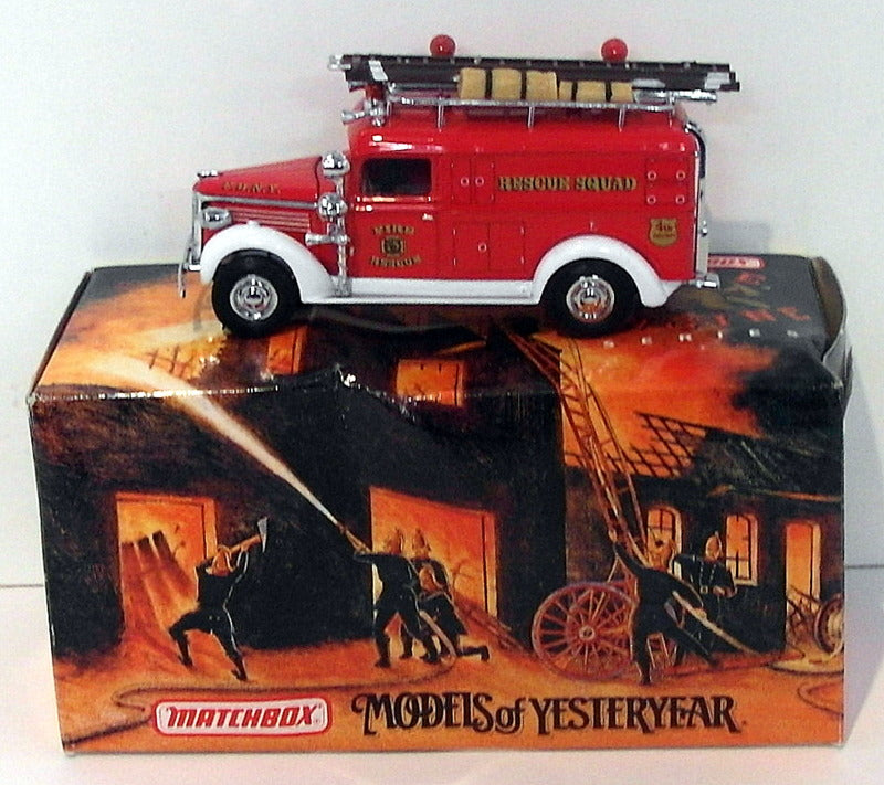Matchbox 1/43 Scale Diecast YFE10 - 1937 GMC Rescue Squad Van