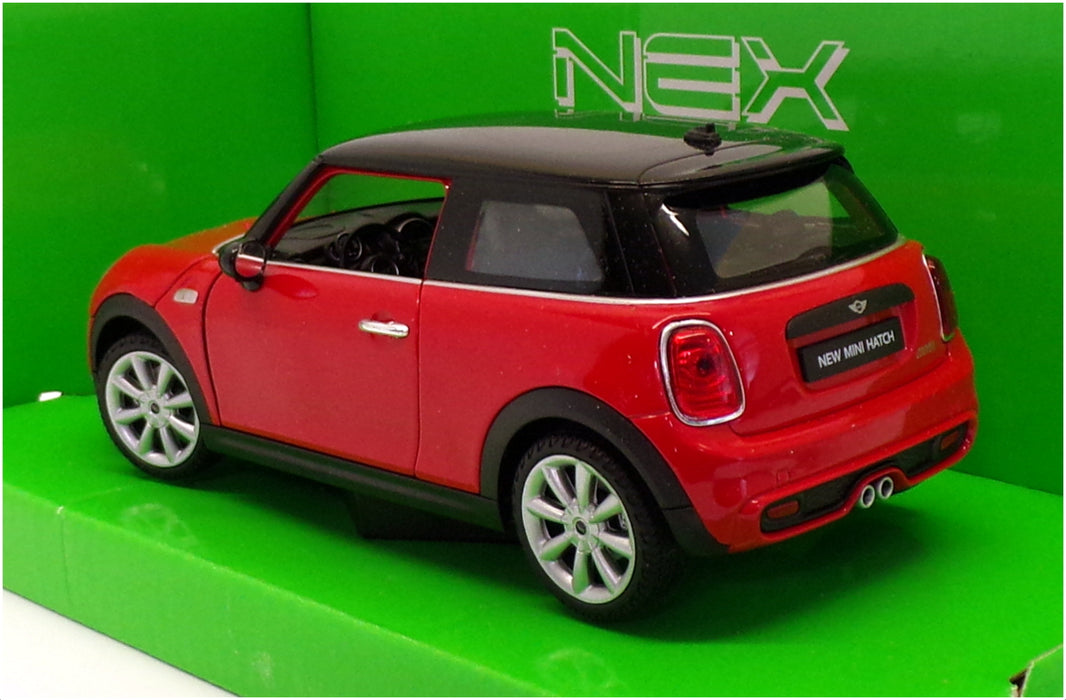 Welly 1/24 Scale Model Car 24058W - New Mini Hatch - Red