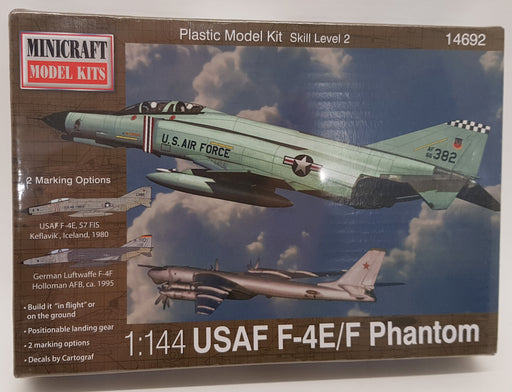 Minicraft Model Aircraft Kit 14692 - 1/144 Scale - USAF F-4E/F Phantom