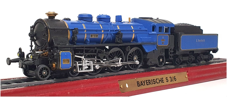 Atlas 1/100 Scale Static Loco Model 6 115 811 - Bayerische S 3/6 - Blue