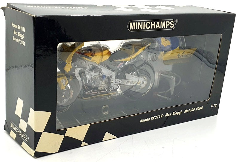 Minichamps 1/12 Scale 122 041003 - Honda RC211V Camel M.Biaggi 2004