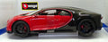 Burago 1/18 Scale Model Car 18-11044 - Bugatti Chiron Sport - Red/Black