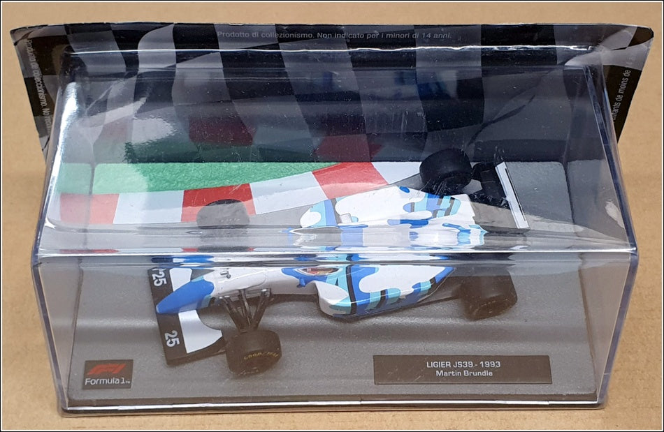 Altaya 1/43 Scale AT301122H - F1 1993 Ligier JS39 M. Brundle - Blue/White