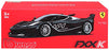 Burago 1/18 Scale Diecast - 18-16907B Ferrari FXX K Black Yellow Model Supercar