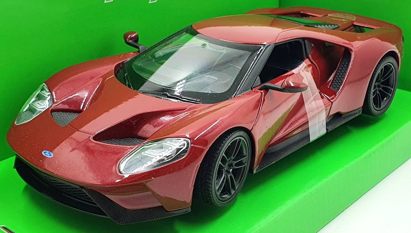 Welly 1/24-27 Scale Model Car 24082W - 2017 Ford GT - Burgundy