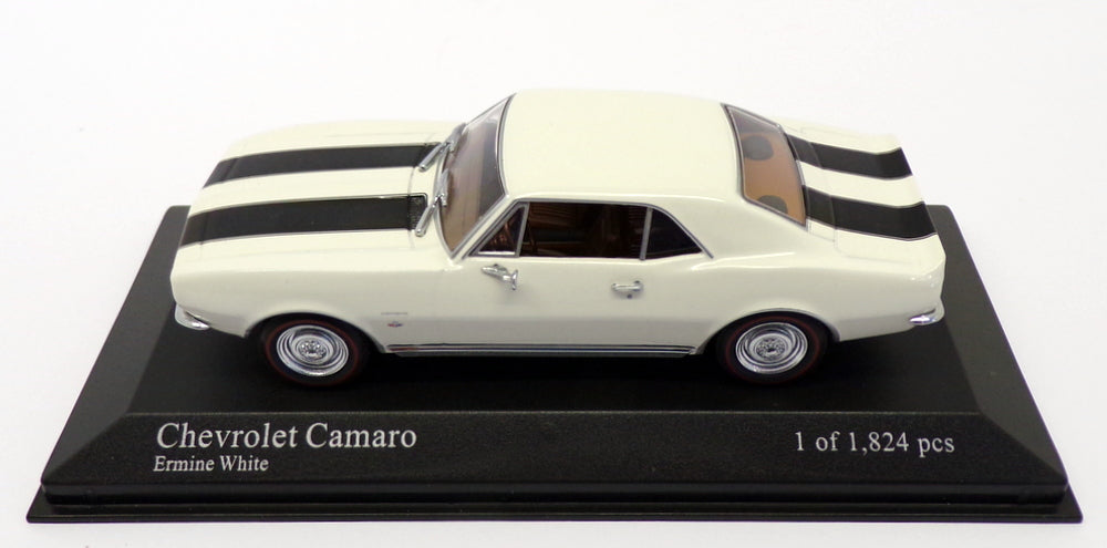 Minichamps 1/43 Scale 400 142720 - 1967 Chevrolet Camaro - White