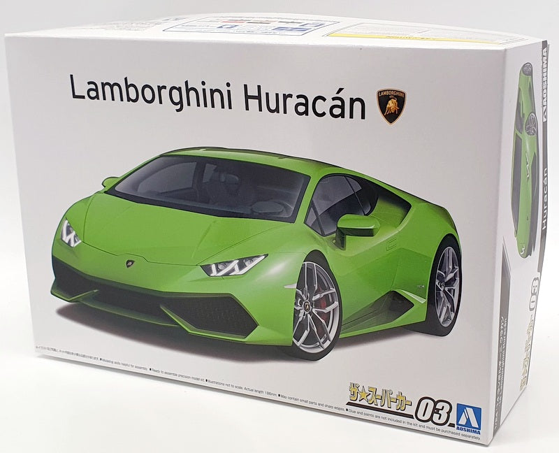 Aoshima 1/24 Scale Model Car Kit 58466 - Lamborghini Hurancan '14