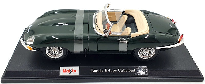 Maisto 1/18 Scale Diecast 46629 - Jaguar E-Type Cabrio - Green