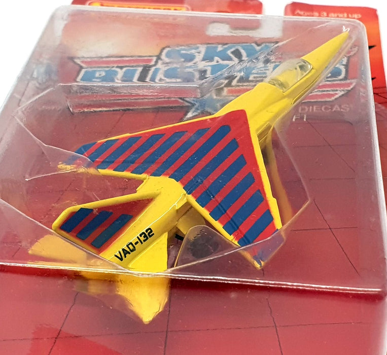 Matchbox Skybusters Appx 9cm Long SB3 - Mirage Fighter Jet - Yellow/Blue/Red