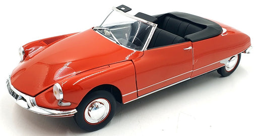 Norev 1/18 Scale Diecast 181599 - Citroen DS 19 Cabriolet 1961 - Corail Red