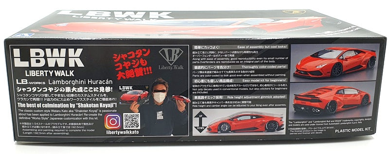 Aoshima 1/24 Scale Model Kit 15 - Lamborghini Huracan Liberty Walk