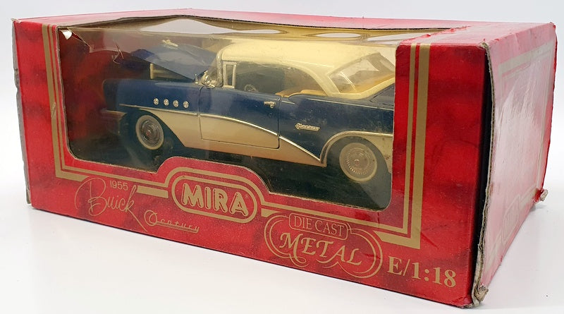 MIRA 1/18 Scale Model Car 6151 - 1955 Buick Century - Blue/White