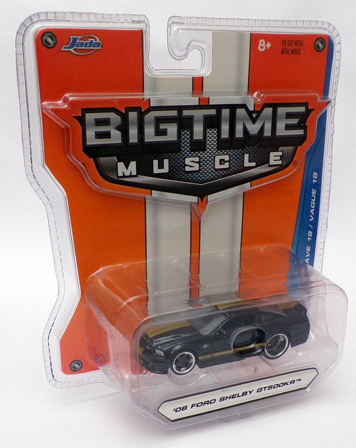 Jada Bigtime Muscle 1/64 Scale 12006 - 2008 Ford Shelby GT500KR - Black