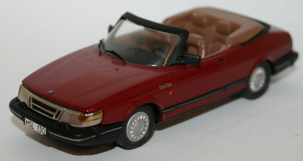 Somerville Models 1/43 Scale White Metal - 130 - Saab 900 Cabriolet - Red