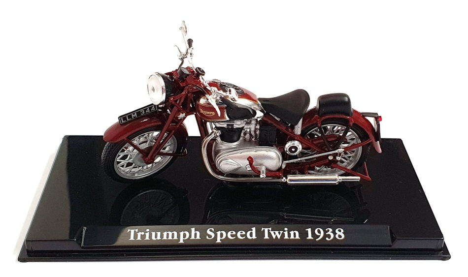 Atlas Editions 1/24 Scale Motorbike 4 658 108 - 1938 Triumph Speed Twin - Brown