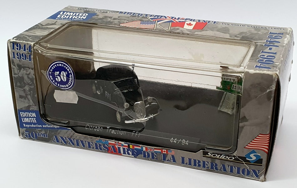 Solido 1/43 Scale Model Car 44/94 - Citroen Traction FFI - Black