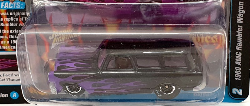 Johnny Lighting 1/64 JLSF015 - 1960 AMC Rambler Wagon Custom - Black/Purple