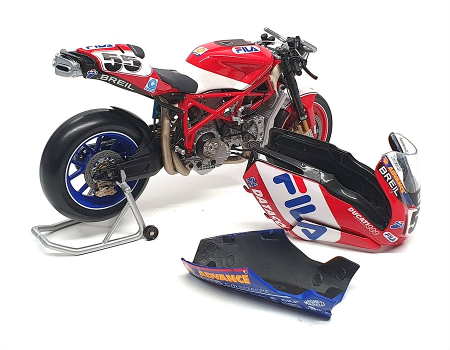 Minichamps 1/12 Scale 122 040255 - Ducati 999F04 Motorbike WSB 2004 - R. Laconi
