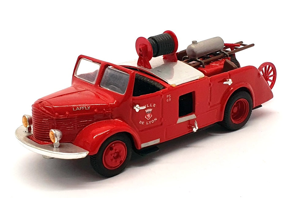 Silhouette 13cm Long Model FE203 - 1949 Laffly Fire Truck - Ville de Lyon