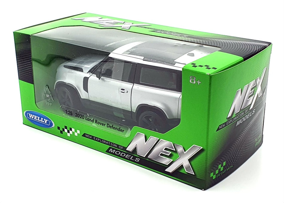 Welly NEX 1/26 Scale Diecast 24110W - 2020 Land Rover Defender - Silver