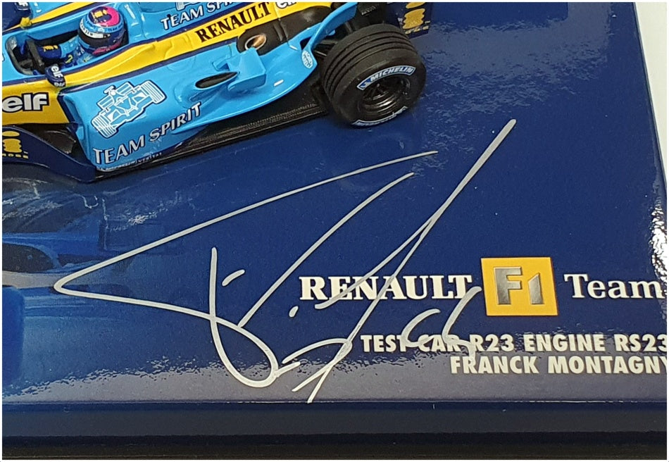 Minichamps 1/43 Scale 403 040099 Renault Test Car Engine R523 - Signed Montagny