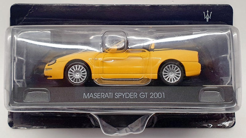 Altaya 1/43 Scale Model Car Al2603A - 2001 Maserati Spyder GT - Yellow