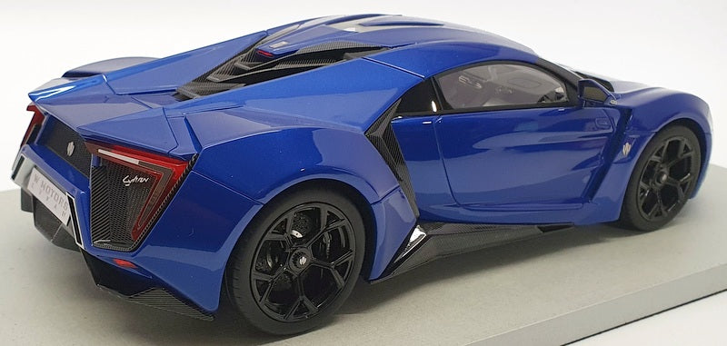 Top Marques 1/18 Scale TOP 030D - 2014 Lykan Hypersport - Met Blue