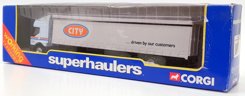 Corgi 1/64 Scale TY86903 - Renault Premium Curtainsider City