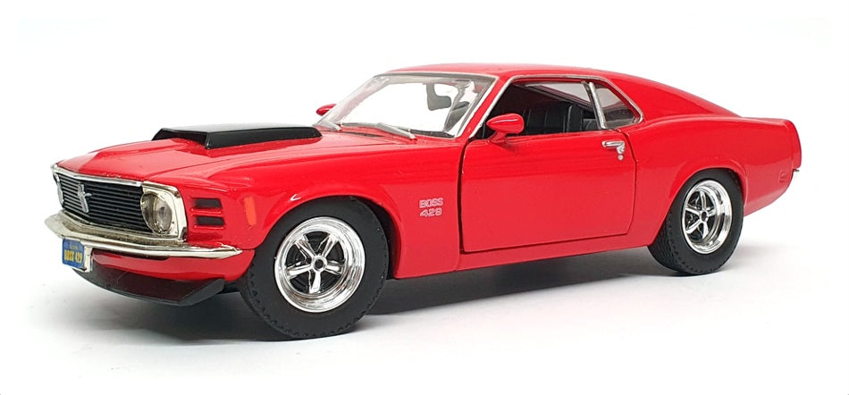Motormax 1/24 Scale Diecast 12922Q - 1970 Ford Mustang Boss - Red