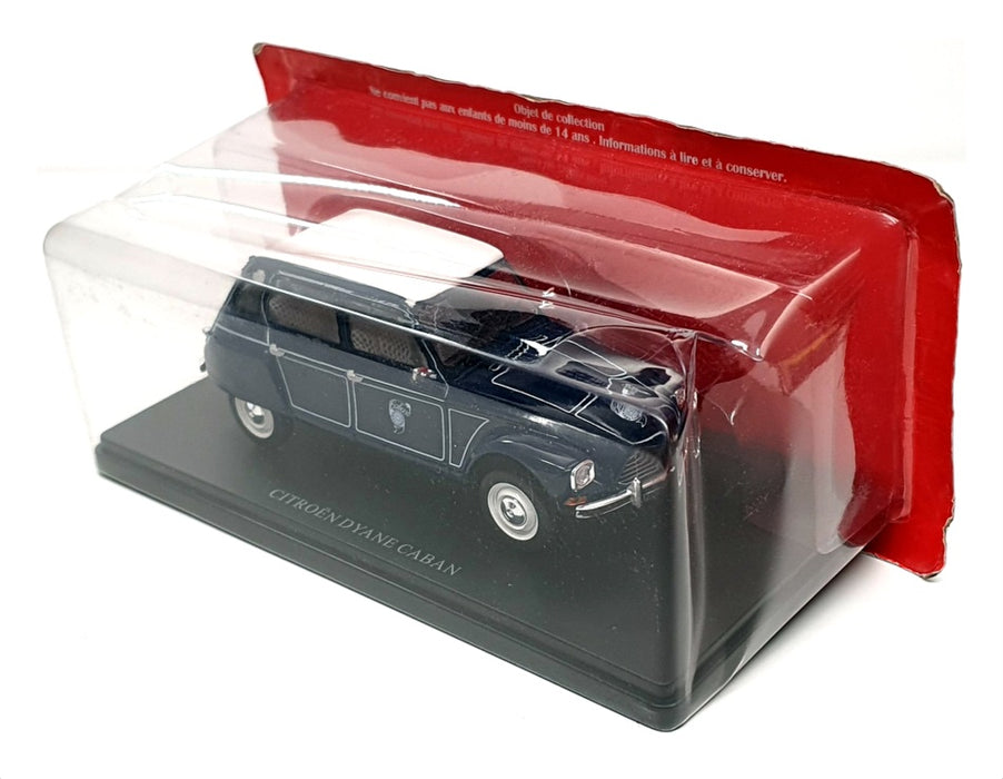 Hachette 1/24 Scale Diecast G111V020 - Citroen Dyane Caban - Dk Blue/White