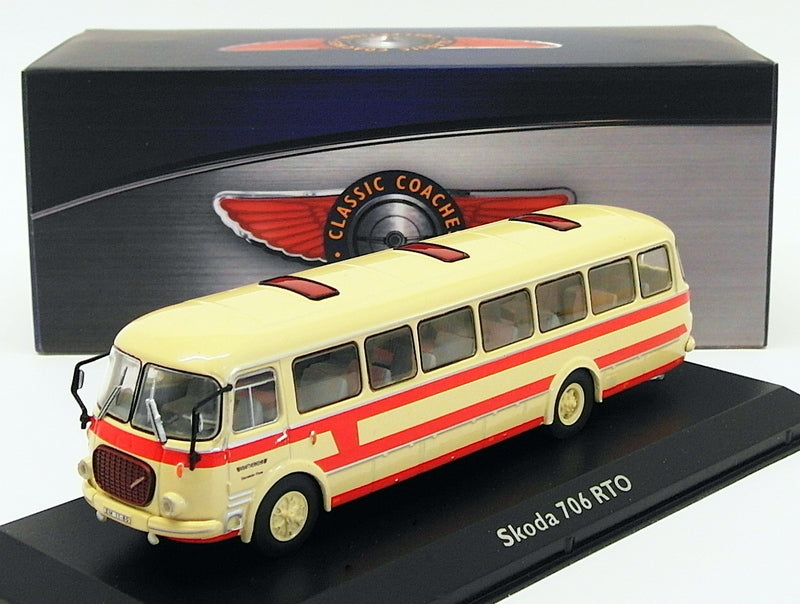 Atlas Editions 1/76 Scale Diecast Model Bus 4642 124 - Skoda 706 RTO