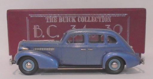 Brooklin Models 1/43 Scale BC006 - 1937 Buick 4-Door Plain Back Sedan M-47 Blue