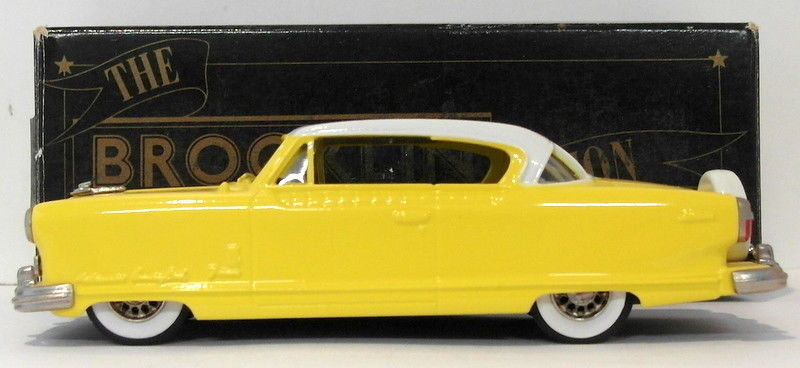Brooklin 1/43 Scale BRK34A 001  - 1954 Nash Ambassador Coupe Yellow/White